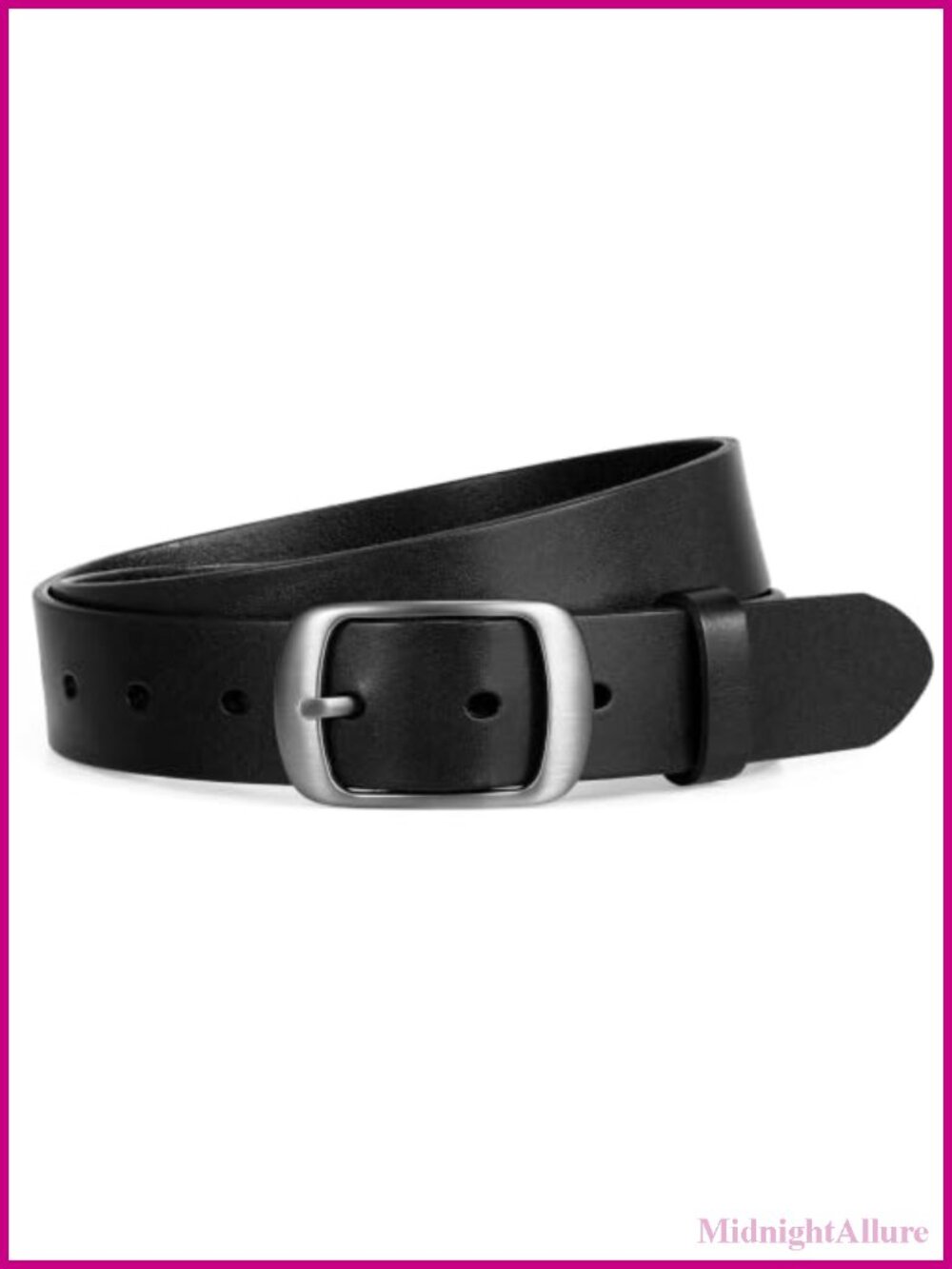 Full Grain Genuine Leather Belt Casual Waist Belt Pin Buckle